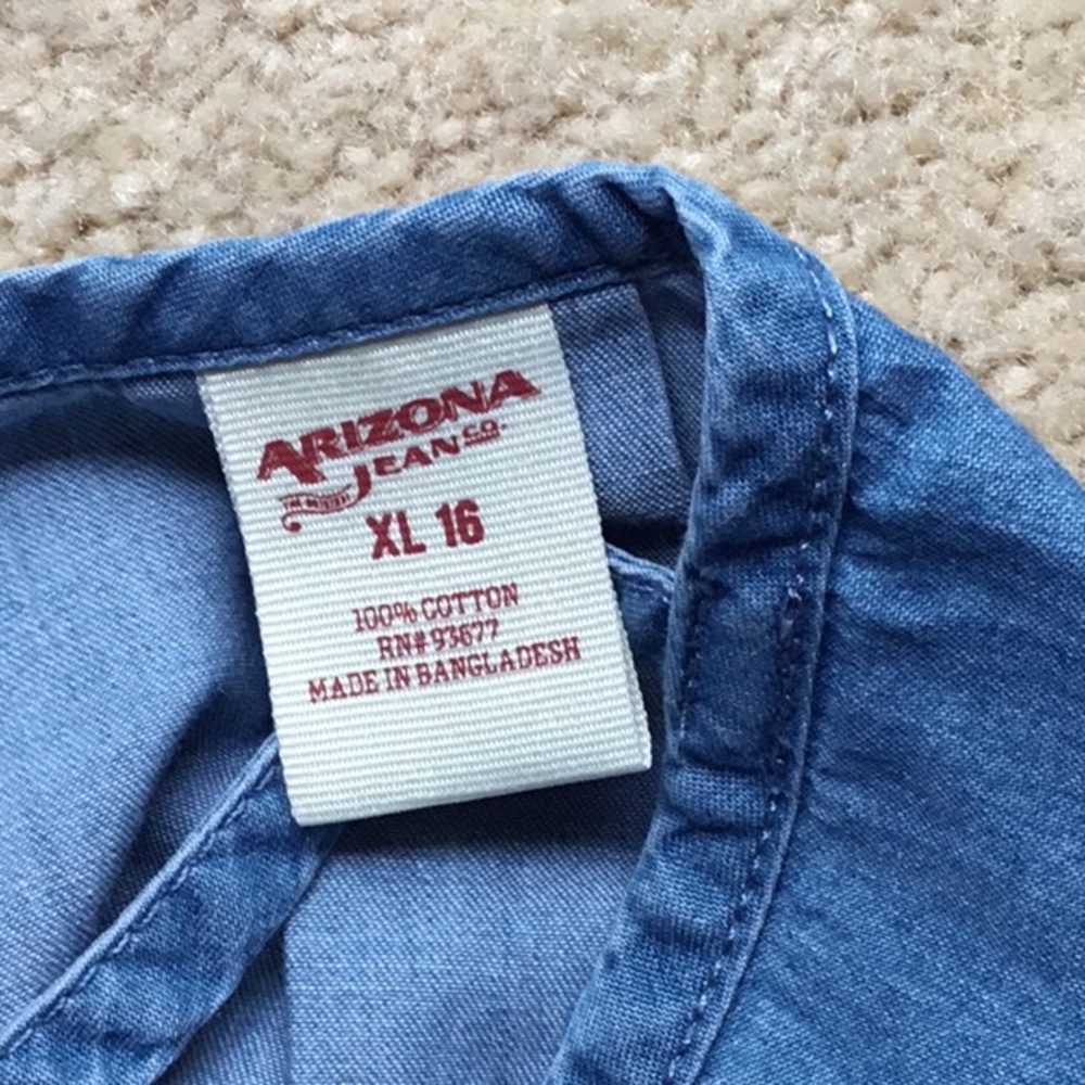 Arizona Jean Co. Demin Halter Top size 16 - Picture 5 of 5
